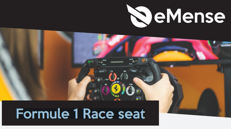 eMense Formule 1 Race seat